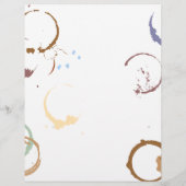 Type Art Coffee Vlek Flyer Sjabloon (Achterkant)