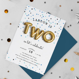 Type ballon | Tweede uitnodiging van de verjaardag