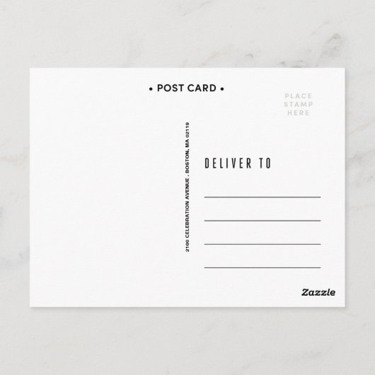  TYPE | BRUILOFT BEDANKT POST KAART (Achterkant)