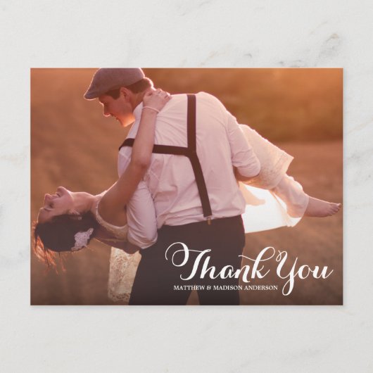  TYPE | BRUILOFT BEDANKT POST KAART (Voorkant)