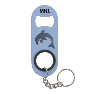 Type cartoon Sparking Blue White Dolphin Mini Flessenopener