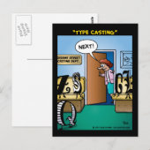 "Type Casting" Briefkaart (Voorkant / Achterkant)