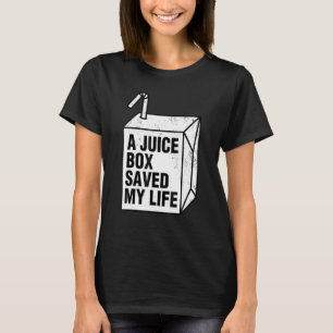 Type één diabetes Een Juice Box redde mijn leven T-shirt