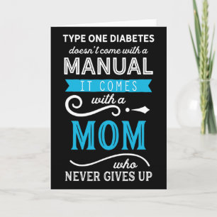 Type één diabetes komt niet met een handleiding ma kaart