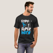 Type één superheld Type 1 Diabetes T-shirt (Voorkant volledig)