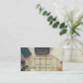 Type en schrijfbureau visitekaartje (Staand voorkant)