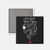 Type Flebotomist Flebotomie Bloed Verpleegster RN Magneet (Voorkant / Achterkant)