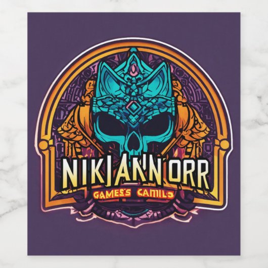 Type fles wijn etiket (Enkel label)