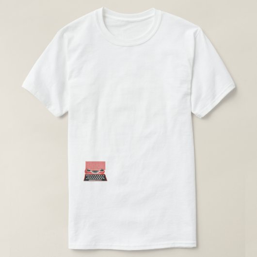 Type in het rood Lager T-shirt (Design voorkant)