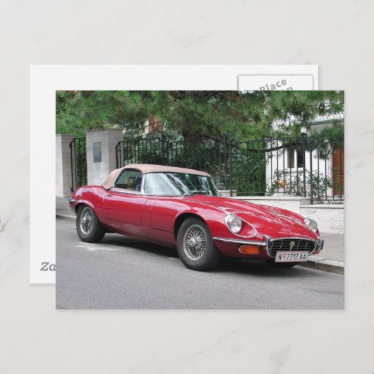 Type Jaguar E Briefkaart (Voorkant / Achterkant)