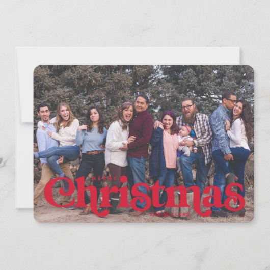  type kerstkaart snoep streep terug aankondiging (Voorkant)