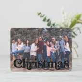 type kerstkaart snoep stripe rugleuning aankondiging (Staand voorkant)