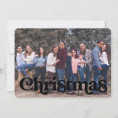 type kerstkaart snoep stripe rugleuning aankondiging (Voorkant)