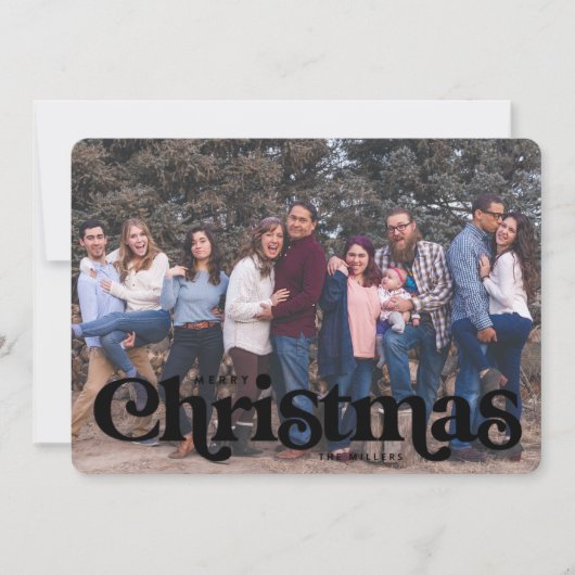 type kerstkaart snoep stripe rugleuning aankondiging (Voorkant)