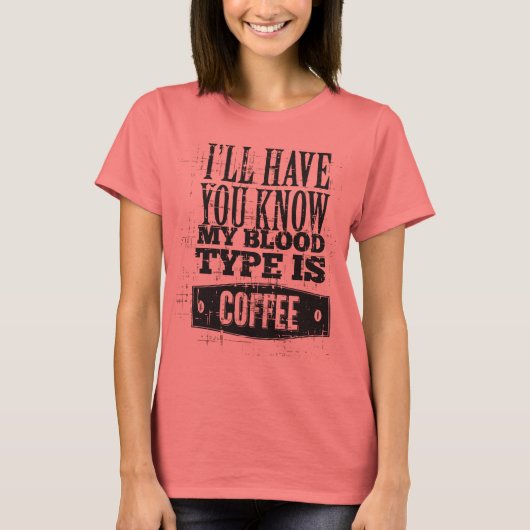 Type koffie T Shirt (Voorkant)
