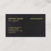 Type leder Modern Visitekaartje (Achterkant)