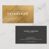  TYPE LOGO op BAMBOE WOOD Visitekaartje (Voorkant / Achterkant)