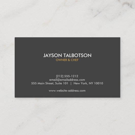  TYPE LOGO op BAMBOE WOOD Visitekaartje (Achterkant)