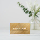  TYPE LOGO op BAMBOE WOOD Visitekaartje (Staand voorkant)