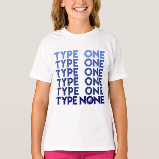 Type niets t-shirt (Voorkant)