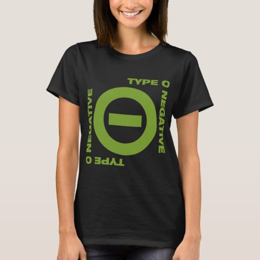 Type O negatief T-shirt (Voorkant)