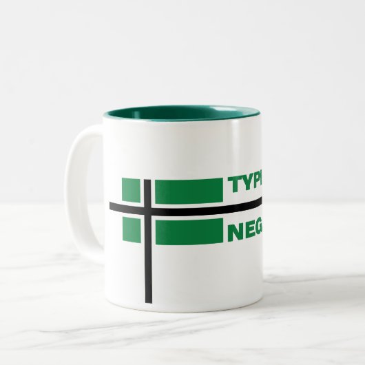 Type O negatieve Mok (Voorkant links)