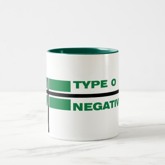 Type O negatieve Mok (Center)