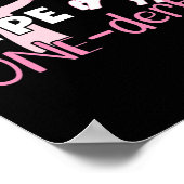 Type One Derful - Diabetes Bewustzijn - Eenhoorn - Poster (Hoek)