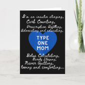 Type One Mom Awareness  Kaart (Voorkant)