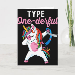 Type Onederful Dabbing Eenhoorn Type 1 Diabetes Aw Kaart