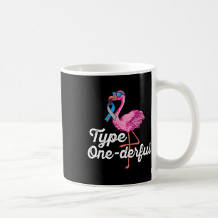 Type Onederful Schattige Flamingo Type 1 Diabetes  Koffiemok
