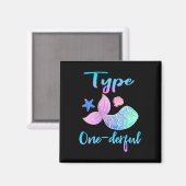 Type Onederful Type 1 Diabetes bewustzijnskleding Magneet (Voorkant / Achterkant)