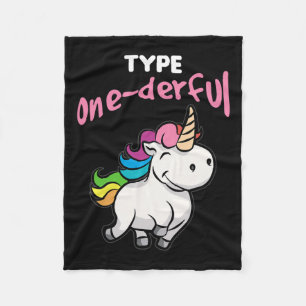 Type Ozedful Diabetische Diabetische Awareness Een Fleece Deken