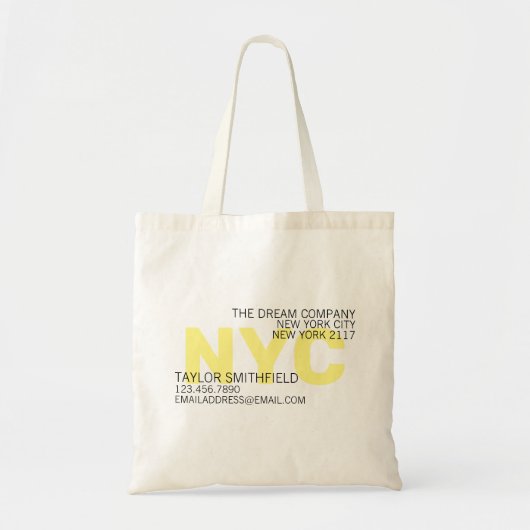Type Rustic Tote Bag (Voorkant)