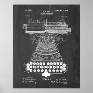 Type schrijfmachine poster