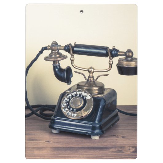 Type Schrijver Monogram Initiaal Klembord (Achterkant)