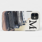  Type Schrijver Retro Monogram IPHONE 5 Hoesje (Achterkant (horizontaal))