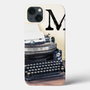 Type Schrijver Retro Telep Monogram IPAD Case