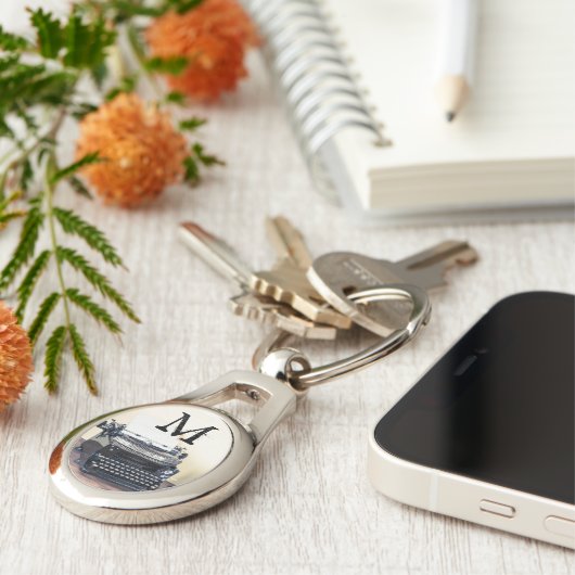 Type Schrijver Victoriaans Telefoon Sleutelhanger (Zijkant)