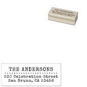 Type Schrijverstijl  naam & retouradres Rubberstempel (Gestempeld)