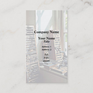 Typecases van Window of Print Shop Visitekaartje