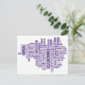 Typekaart van Greater Manchester Briefkaart (Staand voorkant)