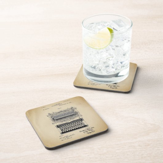  typemacherpatent bier onderzetter (Rechterzijde)