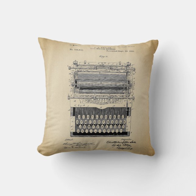  typemacherpatent kussen (Voorkant)