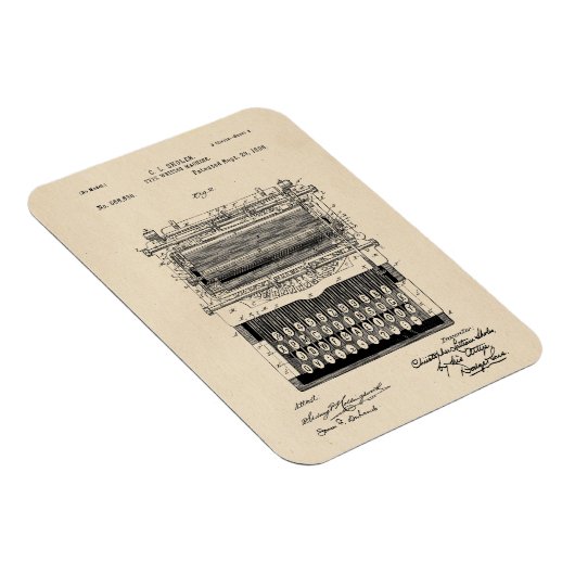  typemacherpatent magneet (Rechterzijde)