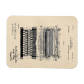 typemacherpatent magneet (Horizontaal)