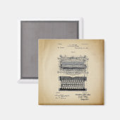  typemacherpatent magneet (Voorkant / Achterkant)