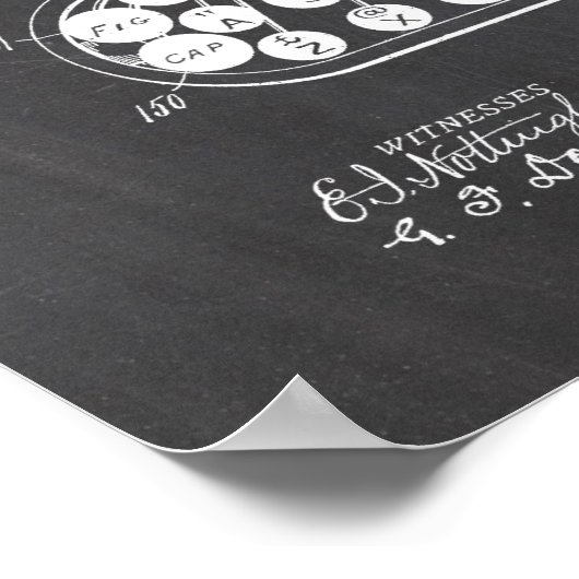 Typemacherpatent Poster (Hoek)