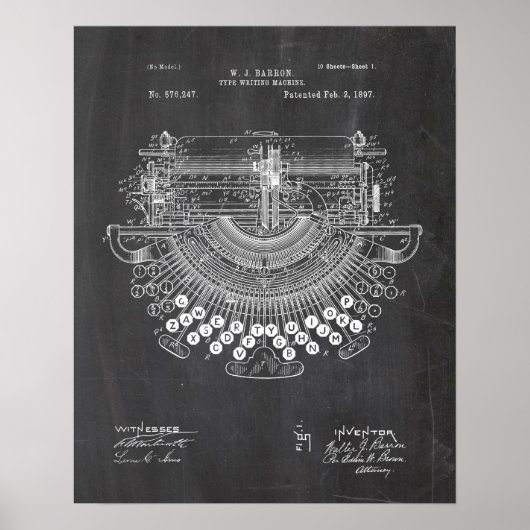Typemacherpatent Poster (Voorkant)