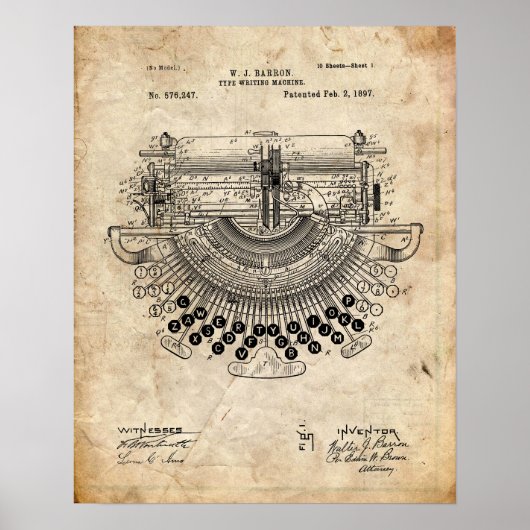 Typemacherpatent Poster (Voorkant)